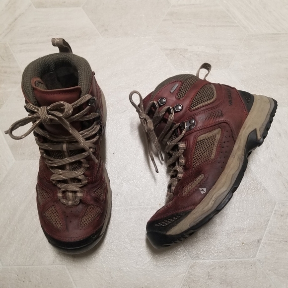 Vasque Breeze III Mid GTX Red Mahogany/Brown Olive Leather Hiking Boots 8 - Picture 3 of 12